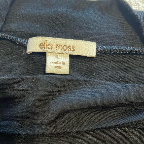 5 for $25 Ella Moss Surplice Blouse with Collar Black size Large - Picture 3 of 7